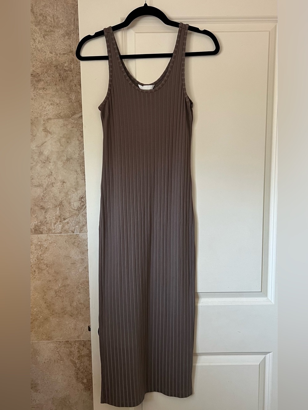 Sleeveless Ribbed Maxi Dress